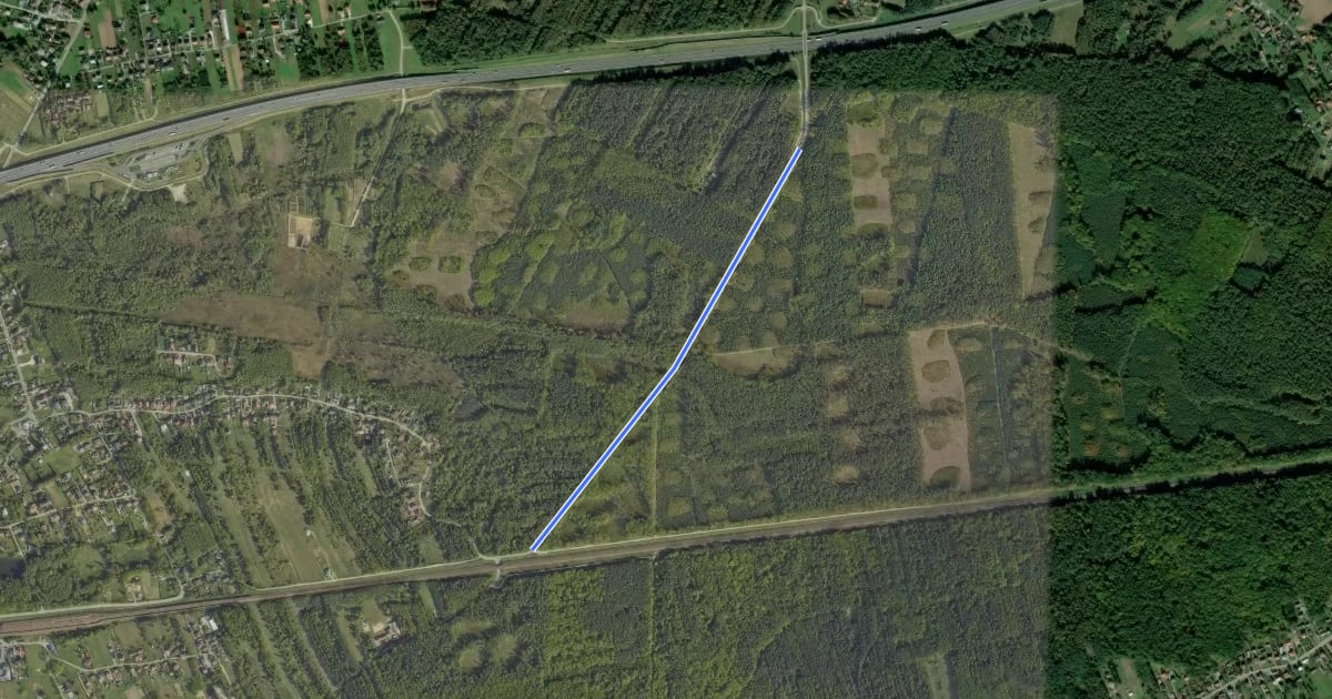 Маршрут Ścieżka edukacyjna SZCZEPANÓW на спутниковом снимке