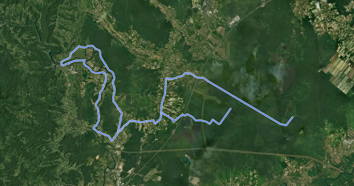 Маршрут Cikloturistička ruta 2 Karlovačke županije на спутниковом снимке
