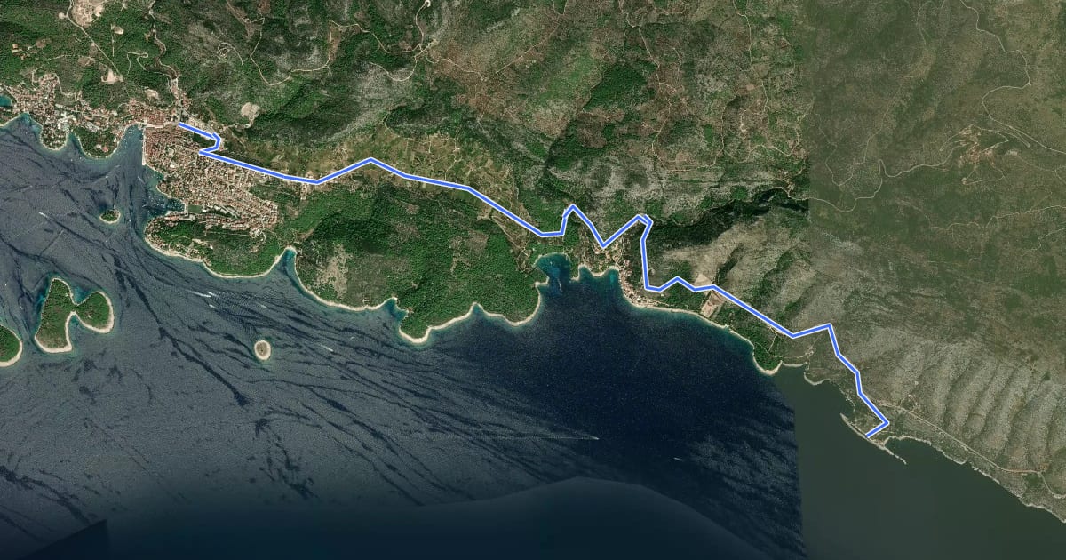Маршрут Cikloturistička ruta 3 на спутниковом снимке