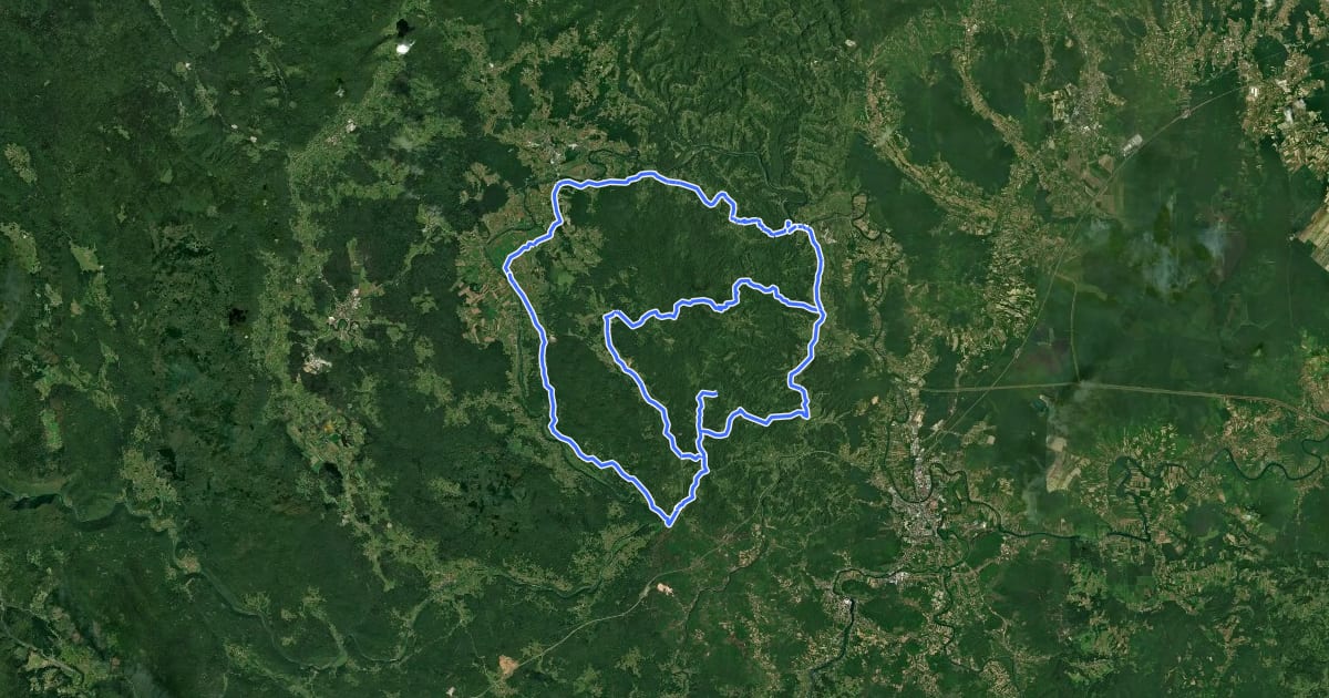 Маршрут Cikloturistička ruta 4 Karlovačke županije на спутниковом снимке