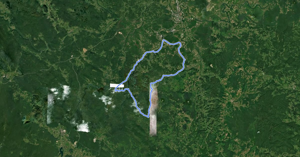 Маршрут Cikloturistička ruta 6 karlovačke županije на спутниковом снимке