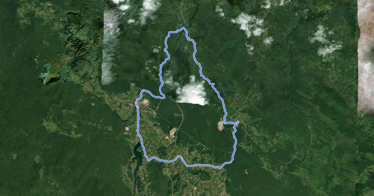 Маршрут Cikloturistička ruta 7 karlovačke županije на спутниковом снимке