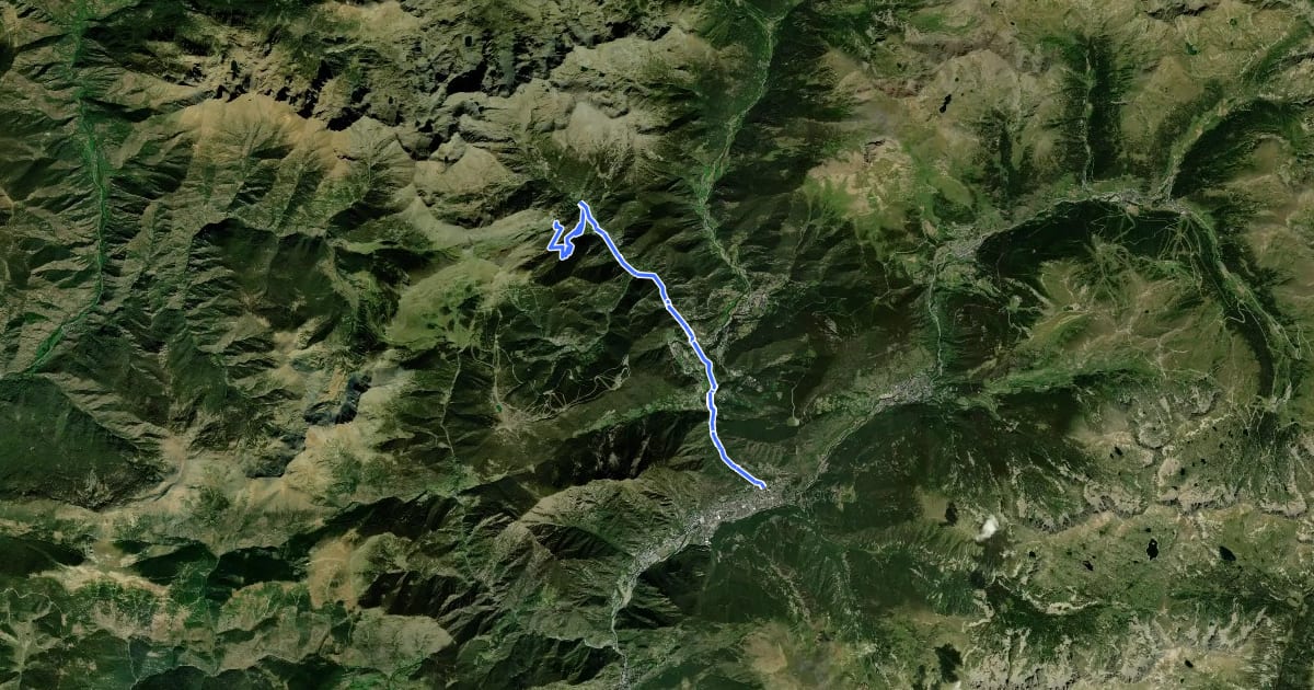 Маршрут [CIMA AN03] Arinsal на спутниковом снимке