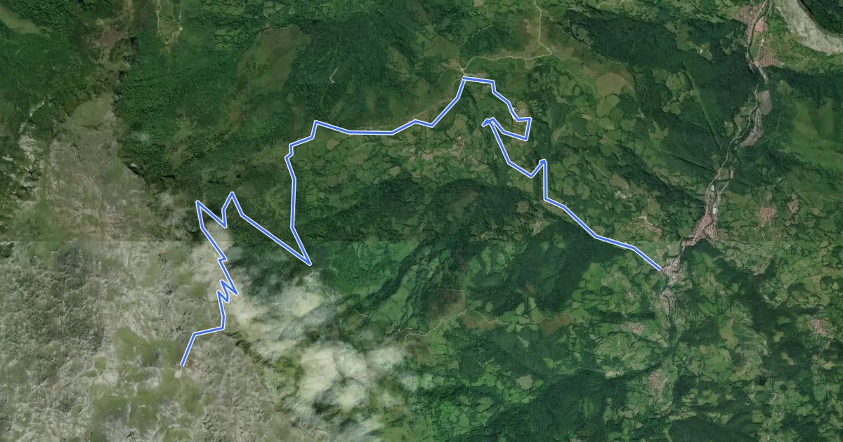 Маршрут [CIMA AS17] Angliru * La Vega (Riosa) на спутниковом снимке
