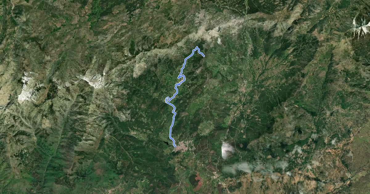 Маршрут [CIMA AV11] La Centenera на спутниковом снимке