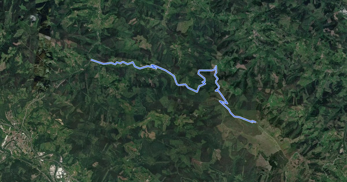 Маршрут [CIMA BI13] Monte Oiz * Zugastieta на спутниковом снимке