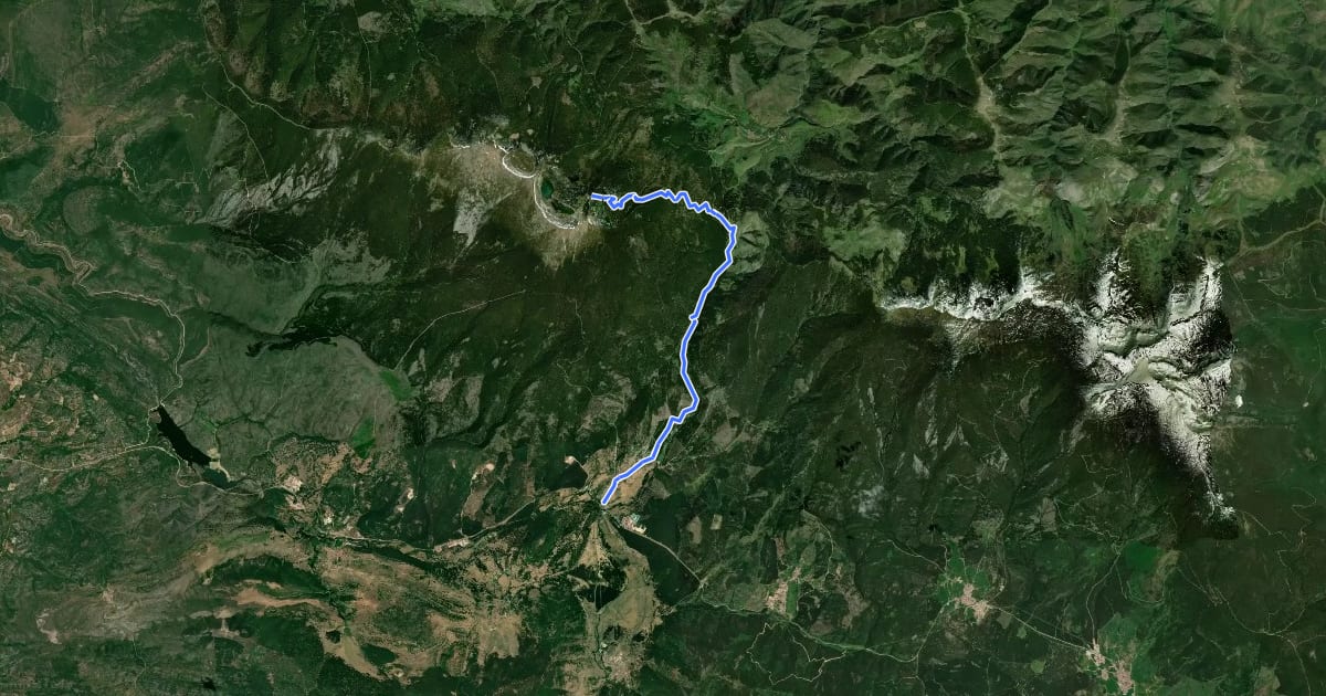 Маршрут [CIMA BU03] Lagunas de Neila * Quintanar de la Sierra / El Collado на спутниковом снимке