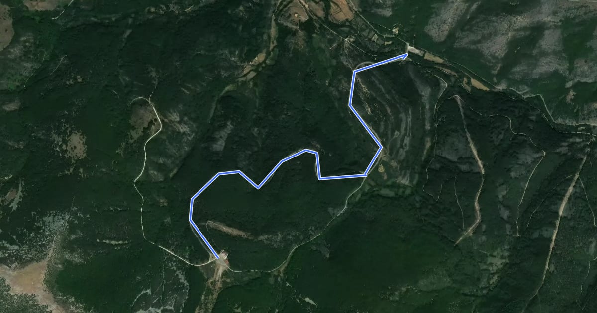 Маршрут [CIMA BU11] Valle del Sol * Carretera nueva на спутниковом снимке