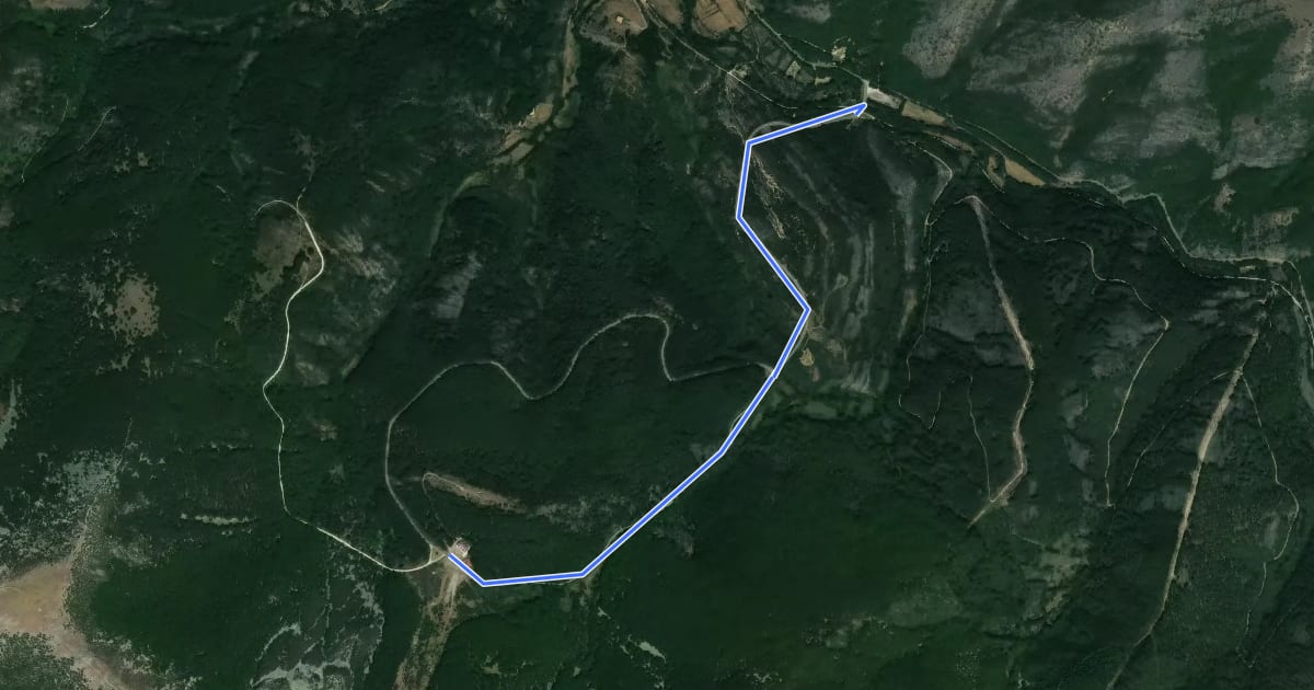 Маршрут [CIMA BU11] Valle del Sol * Carretera vieja на спутниковом снимке