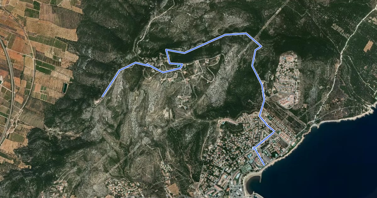 Маршрут [CIMA CS16] Ermita de Santa Lucía на спутниковом снимке