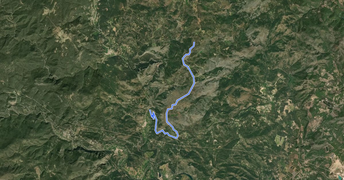 Маршрут [CIMA CS17] Mas del Moro (Salto del Caballo) на спутниковом снимке