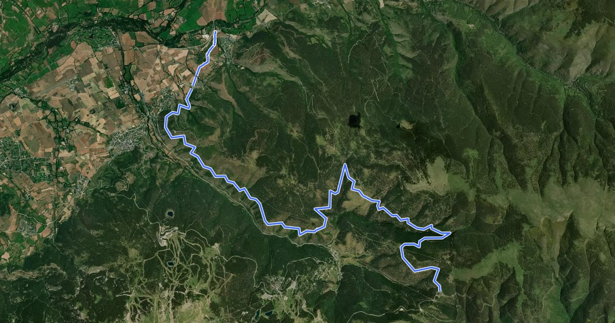 Маршрут [CIMA GI09] La Collada de Toses * Puigcerdà на спутниковом снимке