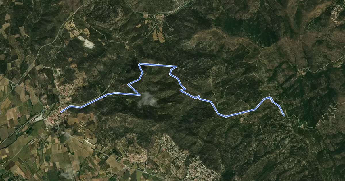 Маршрут [CIMA GI14] Sant Pere de Rodes * Vilajuïga на спутниковом снимке