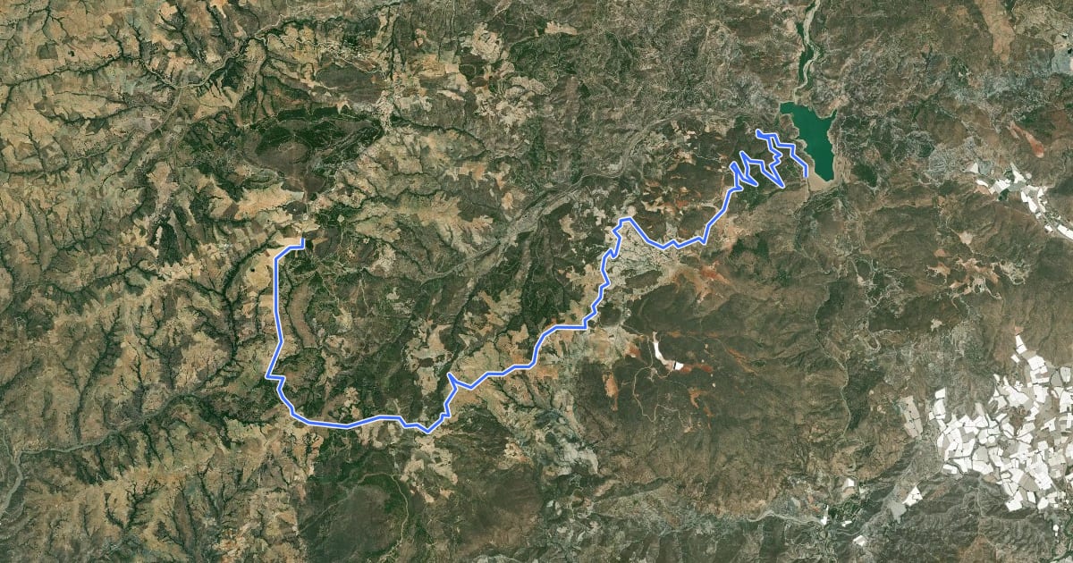 Маршрут [CIMA GR15] Venta del Chaleco * Embalse de Benínar на спутниковом снимке