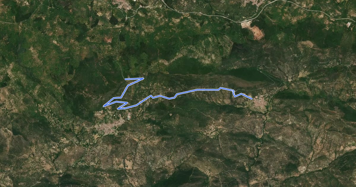 Маршрут [CIMA HL07] Alájar * Linares de la Sierra на спутниковом снимке