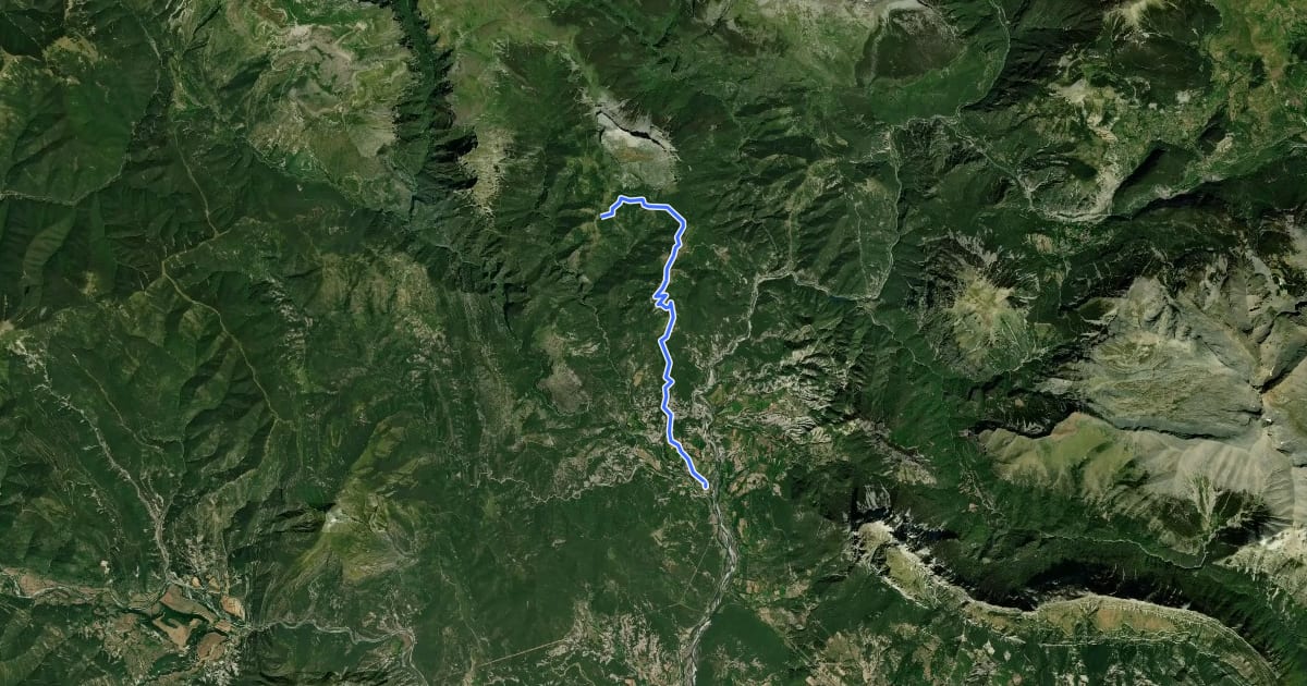 Маршрут [CIMA HU17] Bestué (Valle de Puértolas) на спутниковом снимке