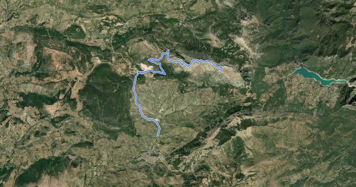 Маршрут [CIMA JA11] La Pandera * Valdepeñas de Jaén на спутниковом снимке