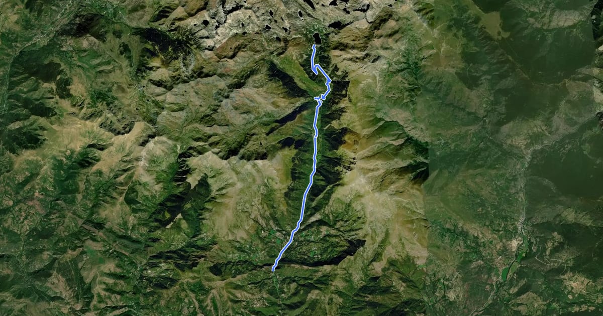 Маршрут [CIMA LL16] Embalse de Sallente на спутниковом снимке