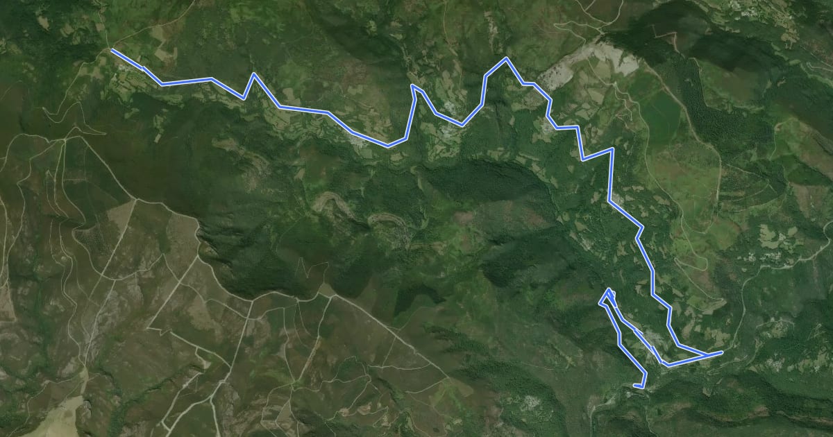 Маршрут [CIMA LU06] A Pedra (Pedrafita) * Seoane do Courel на спутниковом снимке