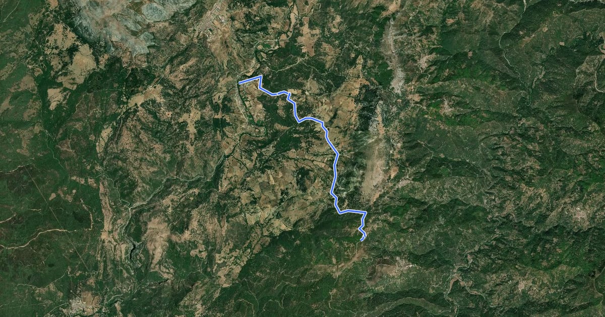 Маршрут [CIMA ML08] El Espino * Río Guadiairo на спутниковом снимке