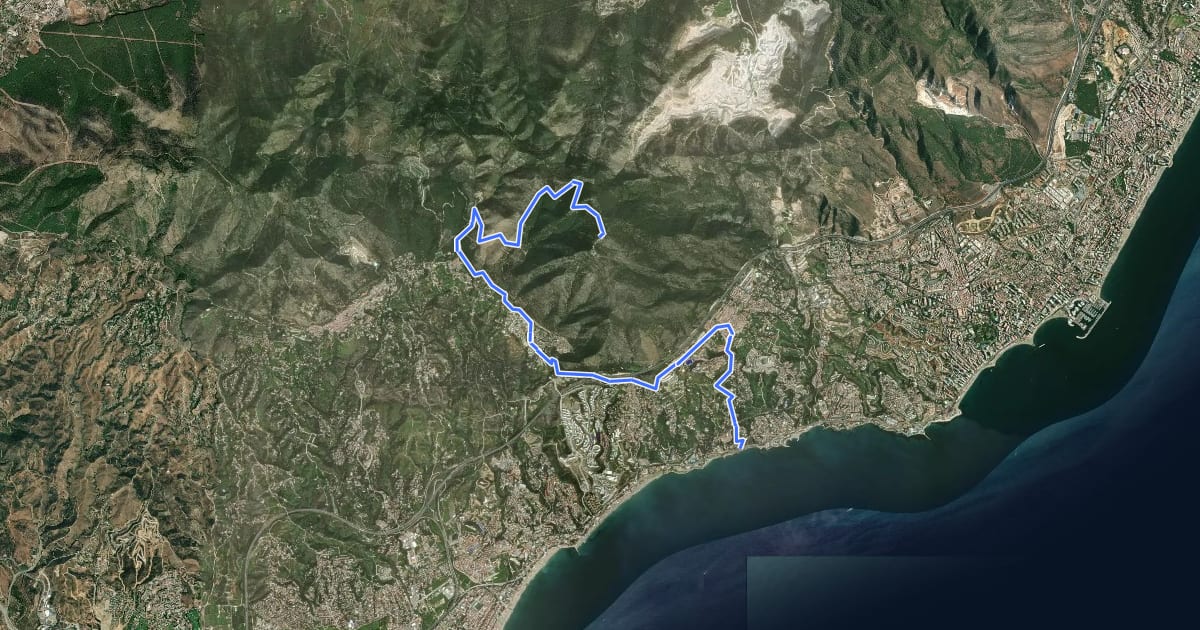 Маршрут [CIMA ML15] Cerro del Moro * Benalmádena на спутниковом снимке