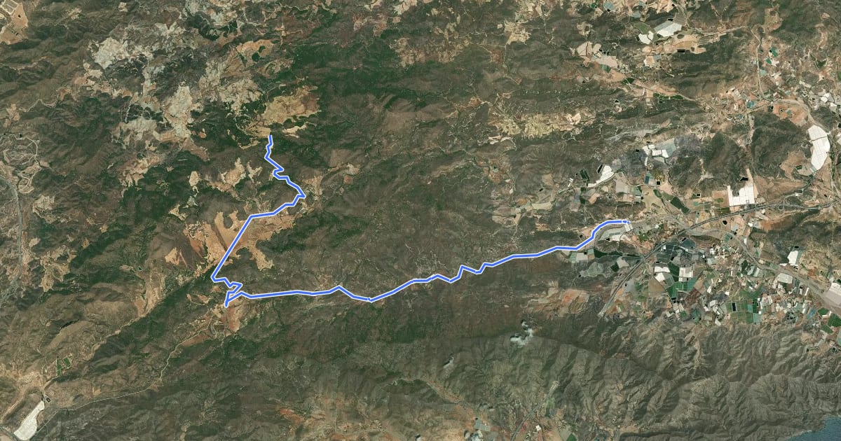 Маршрут [CIMA MU04-1] Sierra de Almenara * Ermita del Ramonete на спутниковом снимке