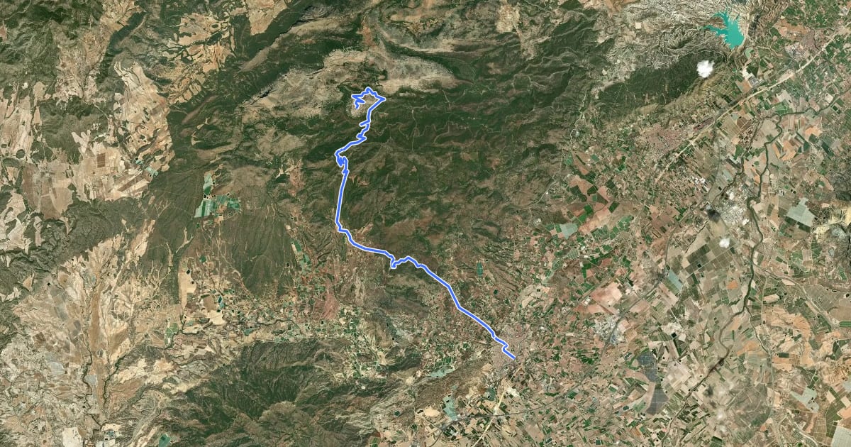 Маршрут [CIMA MU10] Morrón de Sierra Espuña (EVA-13) * Totana ~ Área recreativa El Grifo на спутниковом снимке