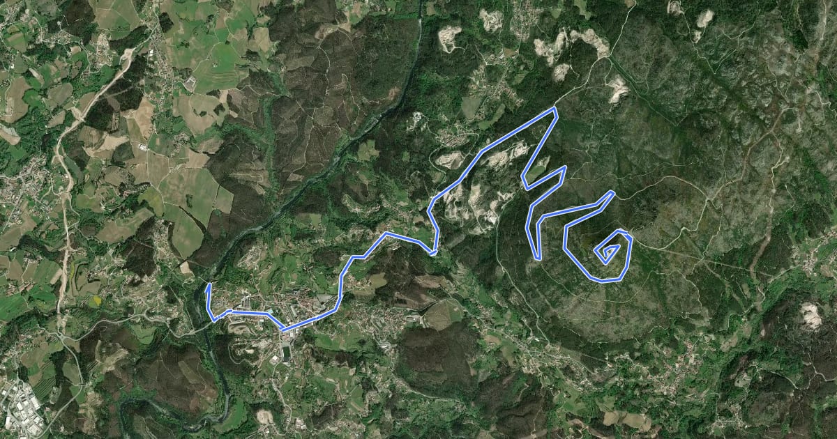 Маршрут [CIMA PR10] Nossa Senhora da Graça (monte Farinha) на спутниковом снимке
