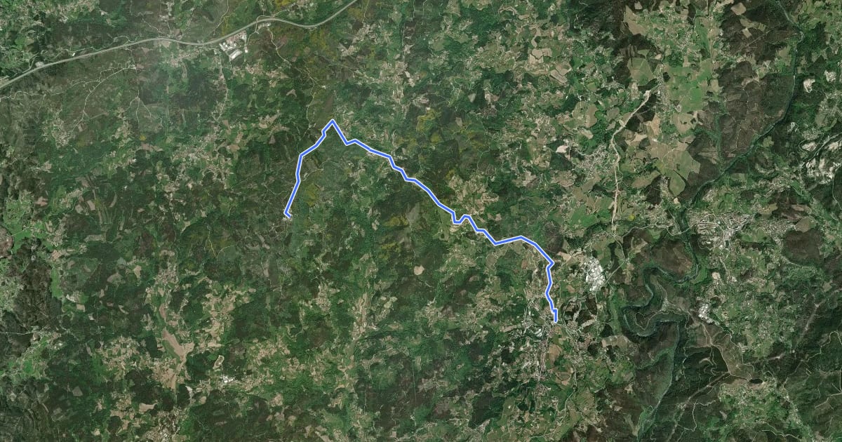 Маршрут [CIMA PR12] Monte do Viso (Capela) на спутниковом снимке