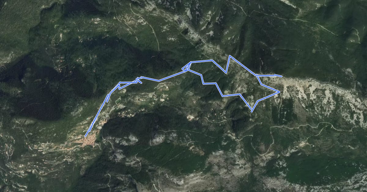 Маршрут Cime de Baudon на спутниковом снимке