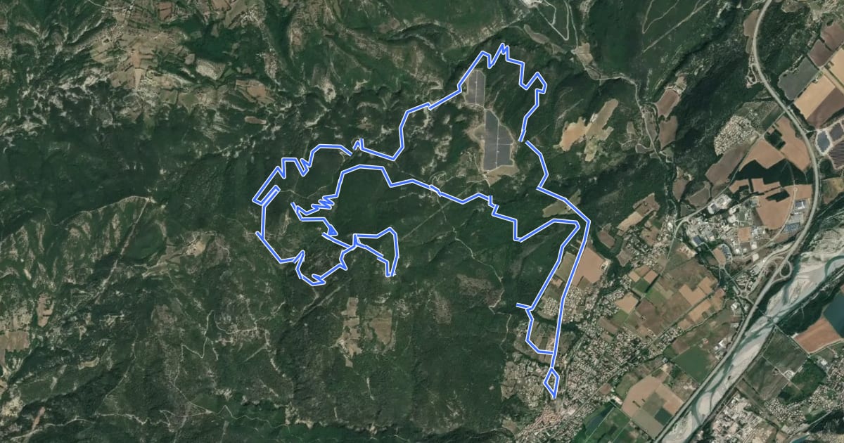 Маршрут Cime des Tourdeaux на спутниковом снимке