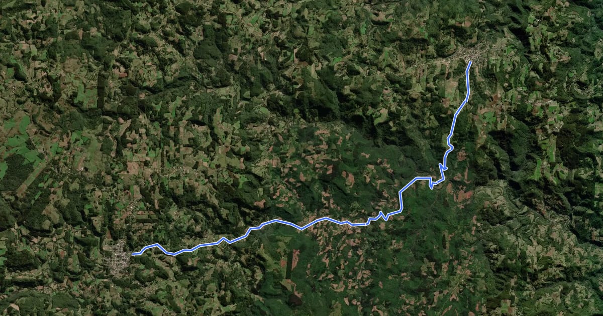 Маршрут Circuíto de Cicloturismo G8 - Rota 2 de Boqueirão do Leão a Progresso на спутниковом снимке