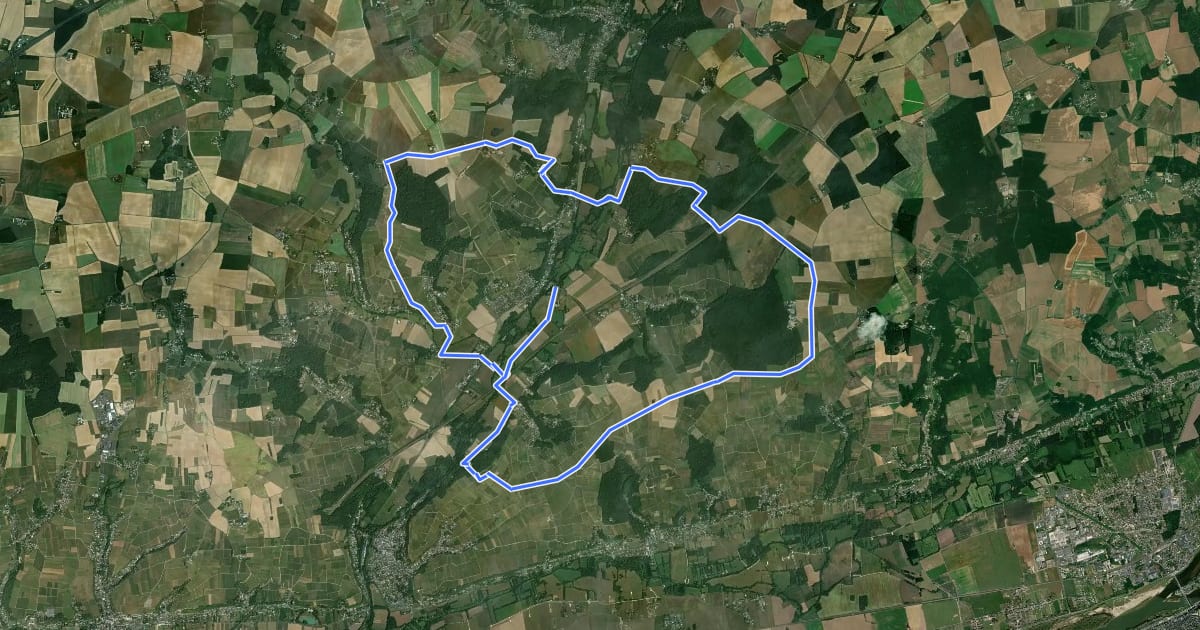 Маршрут Circuit 1 - Chançay на спутниковом снимке