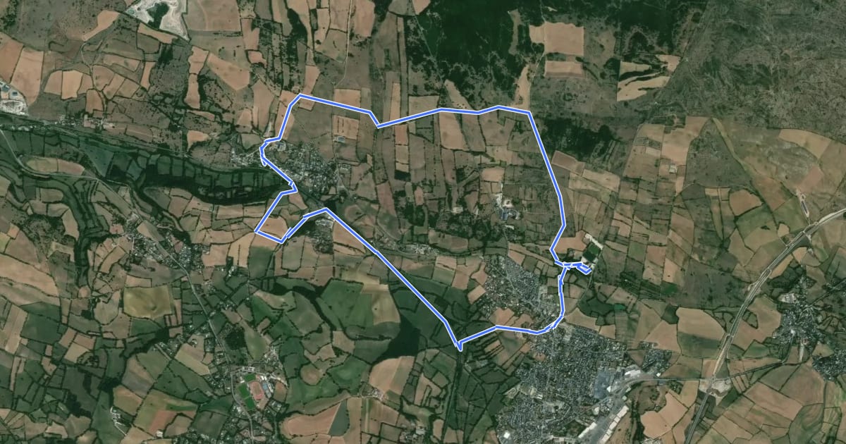 Маршрут Circuit 10 Saint-Barnabé на спутниковом снимке