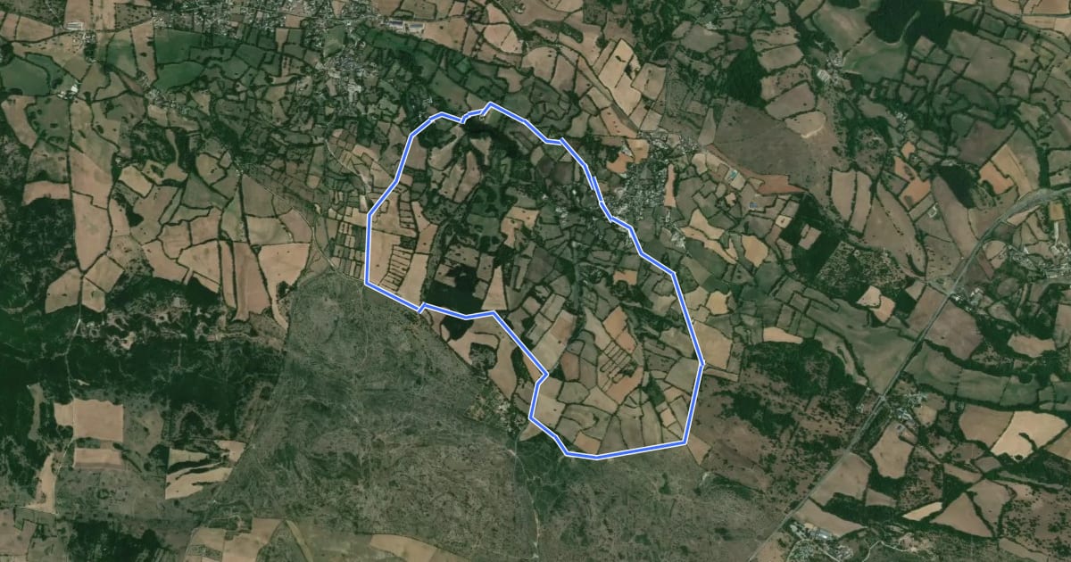 Маршрут Circuit 17 Concourès на спутниковом снимке