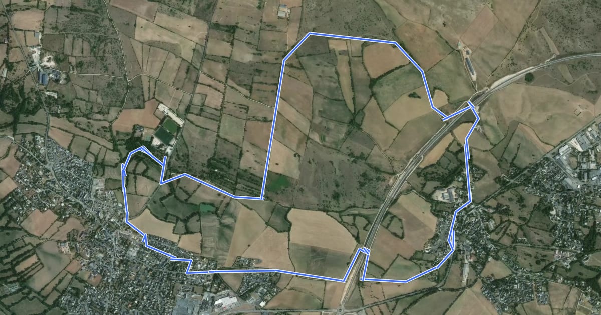 Маршрут Circuit 18 Nord de Sébazac на спутниковом снимке