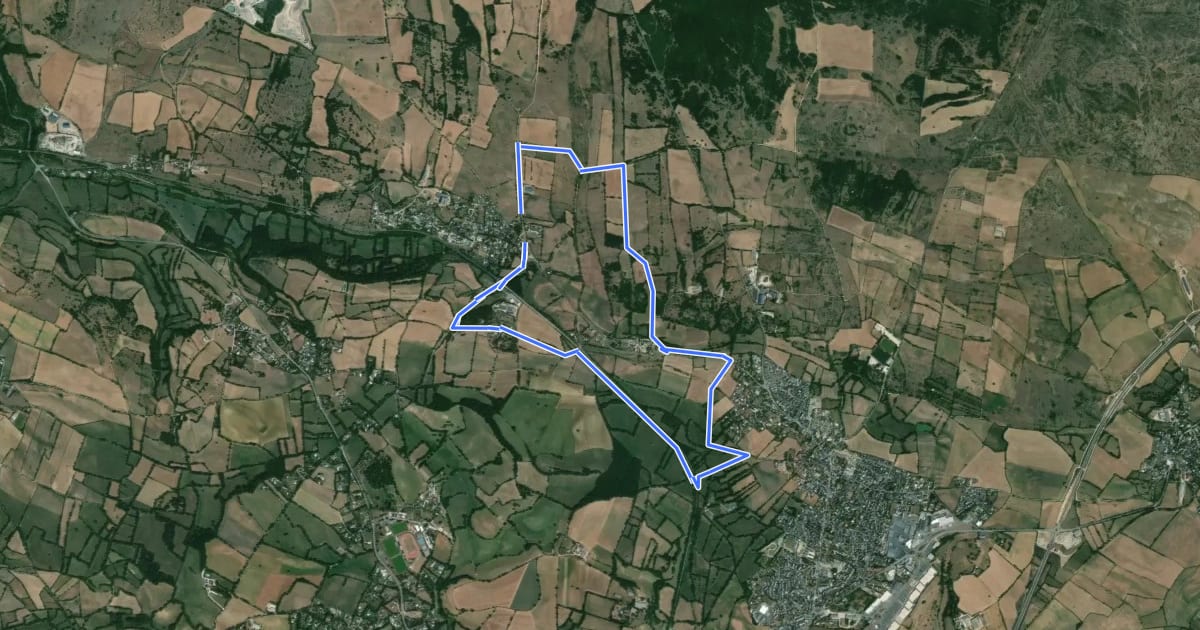 Маршрут Circuit 19 Onet-l'Eglise на спутниковом снимке
