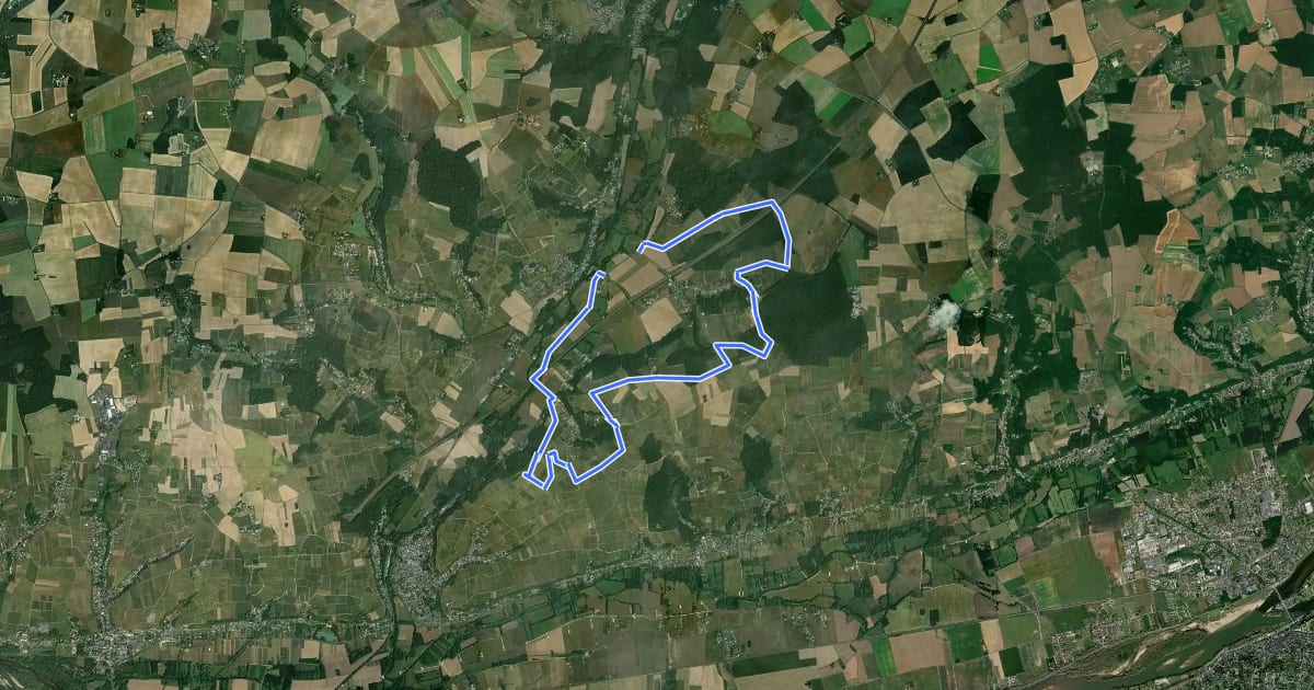 Маршрут Circuit 2 - Chançay на спутниковом снимке