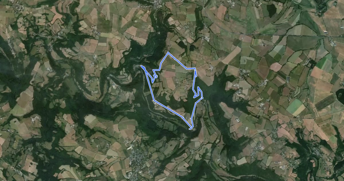 Маршрут Circuit 4 Saint-Clément на спутниковом снимке