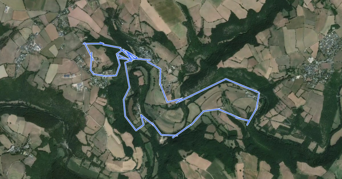 Маршрут Circuit 5 Ampiac на спутниковом снимке
