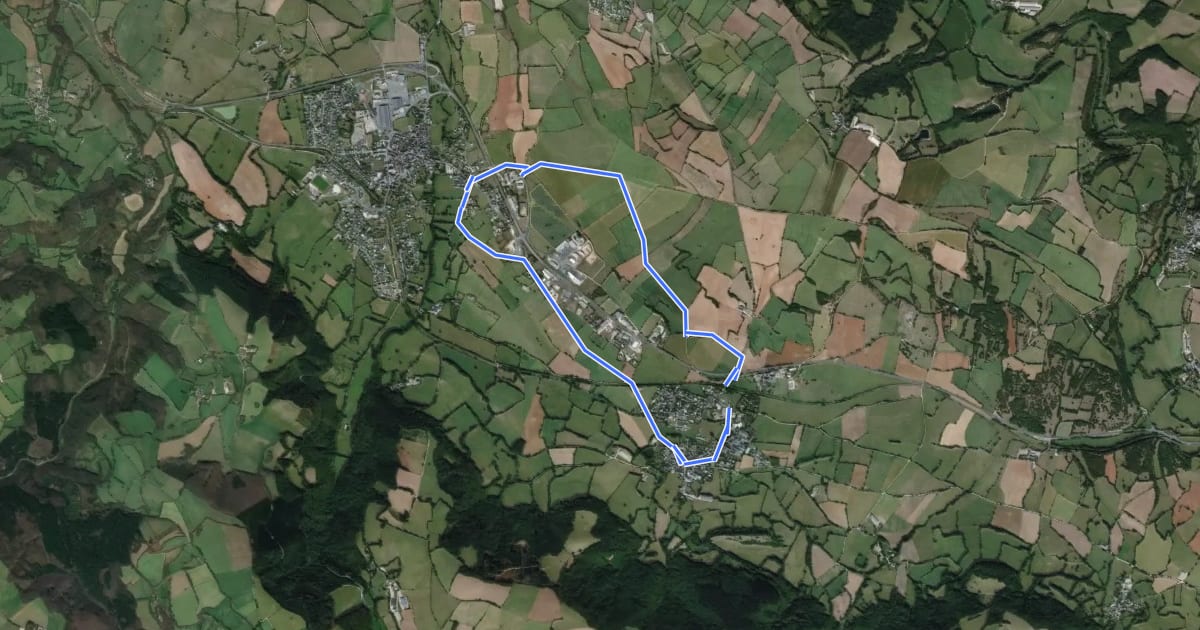 Маршрут Circuit 5 La Gaillolière на спутниковом снимке