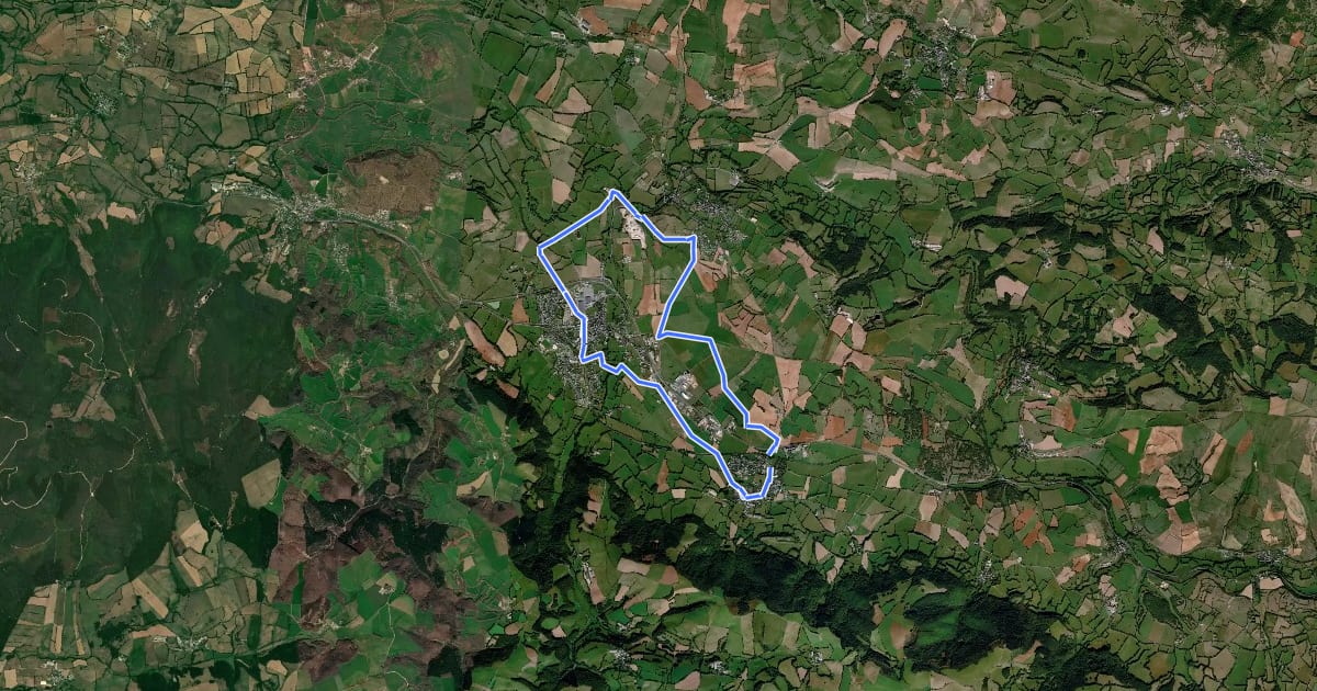 Маршрут Circuit 6 Moulin de Molènes на спутниковом снимке