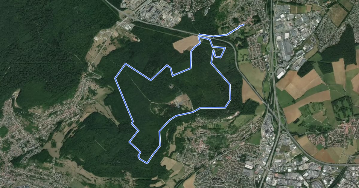Маршрут Circuit A на спутниковом снимке