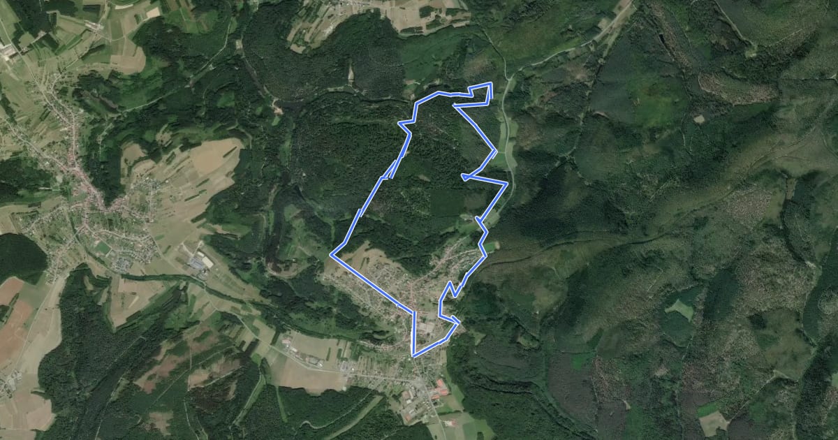 Маршрут Circuit archéologique на спутниковом снимке