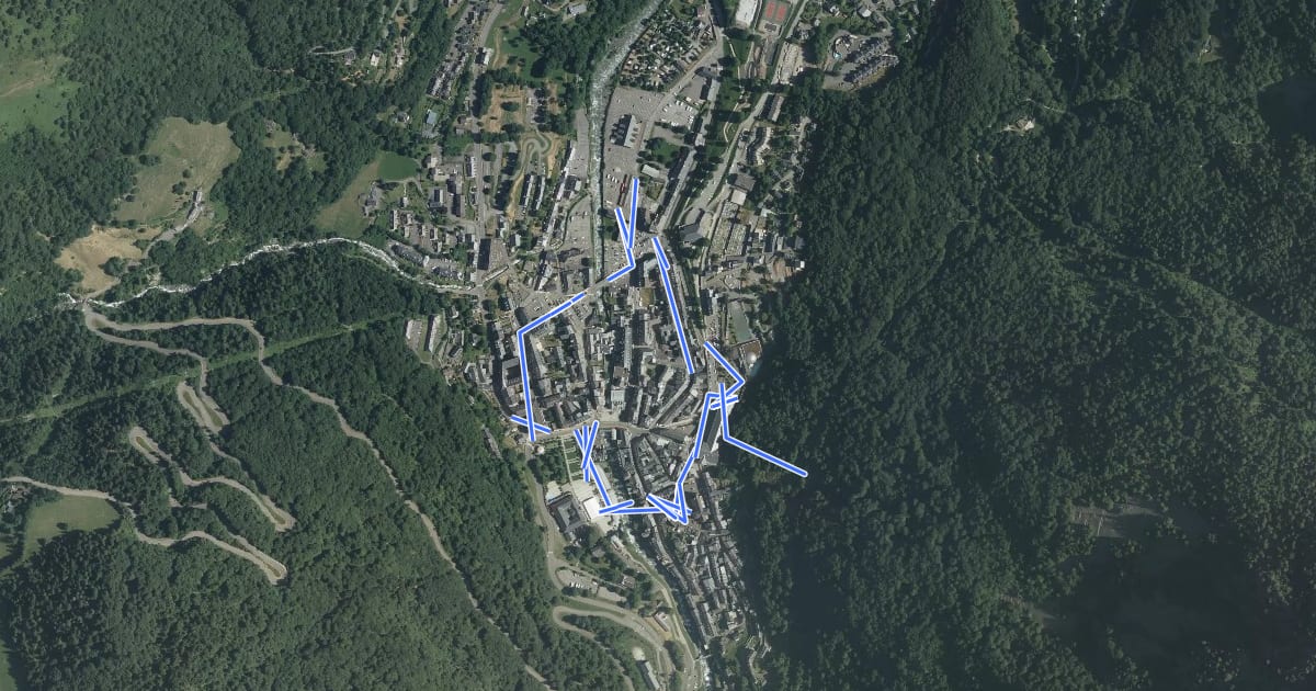 Маршрут Circuit au fil du temps на спутниковом снимке