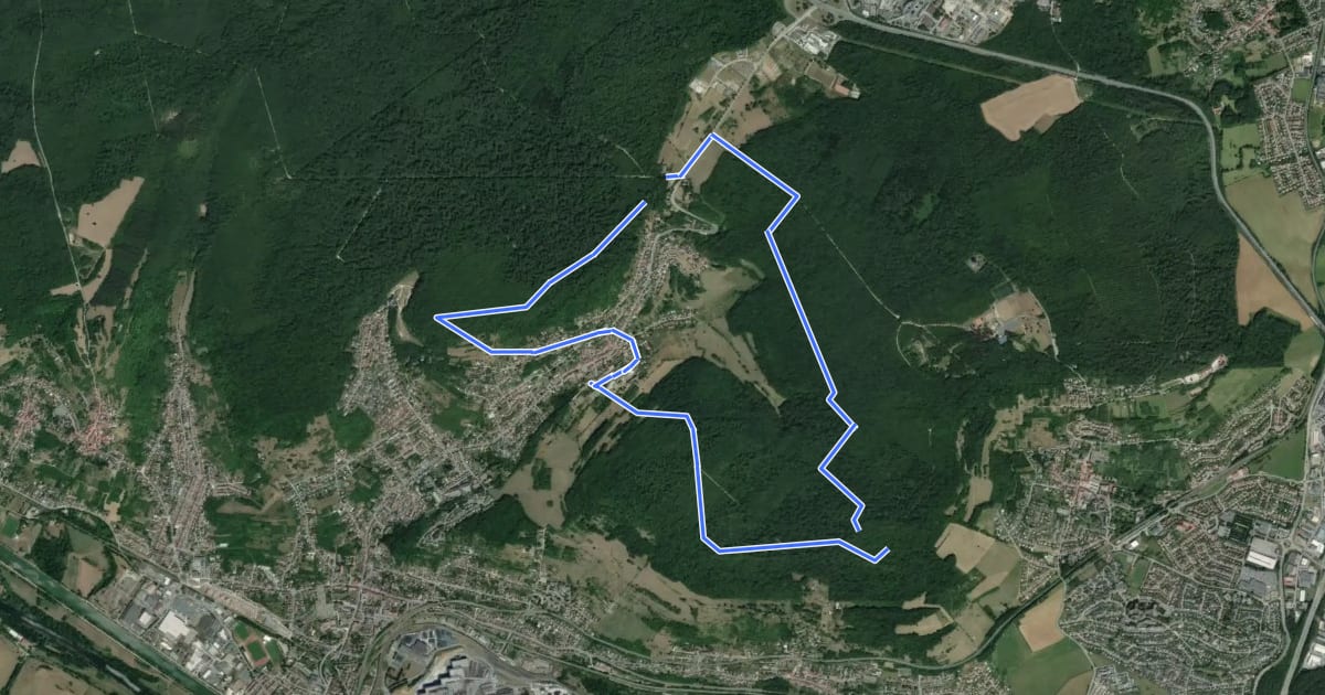 Маршрут Circuit B на спутниковом снимке