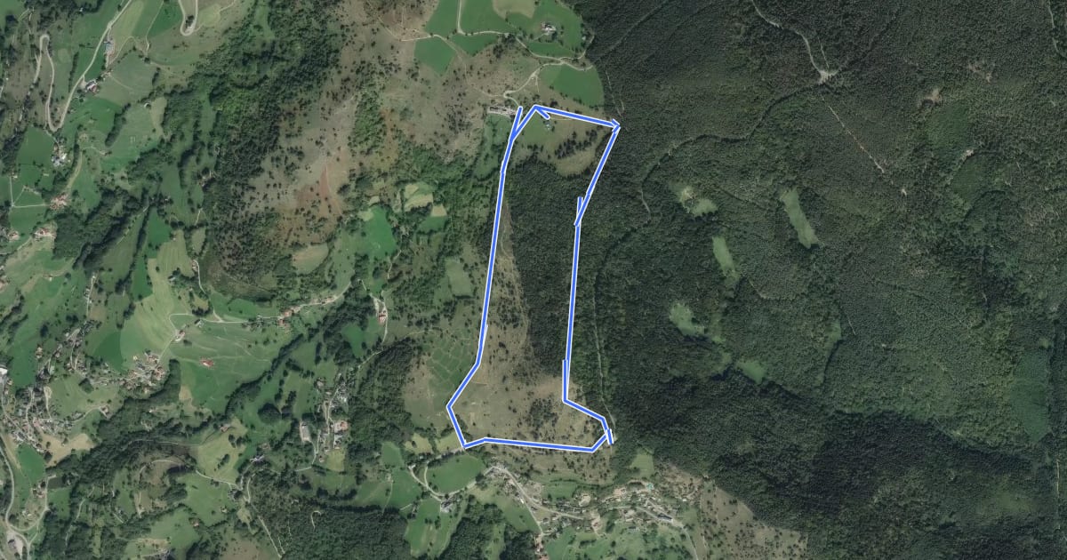 Маршрут Circuit Barrenkopf на спутниковом снимке