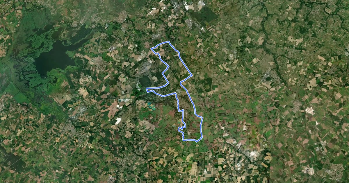 Маршрут Circuit Blanc на спутниковом снимке