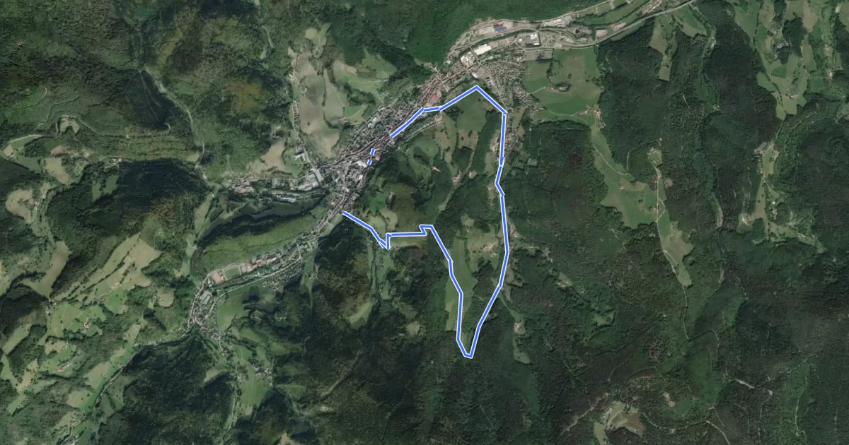Маршрут Circuit Bourgonde на спутниковом снимке
