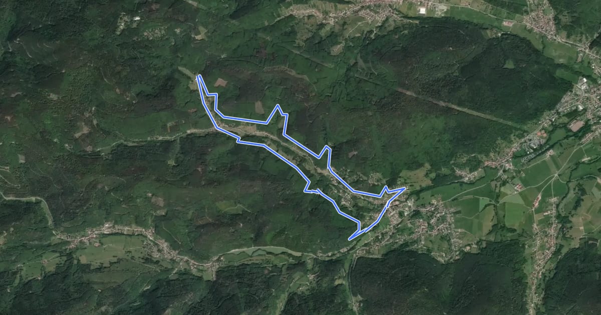 Маршрут Circuit Charbes на спутниковом снимке